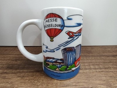 Messe Dusseldorf Icon Mug Germany Art Drupa Souvenir Cup Slanted Base S5