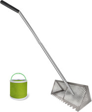 Sand Flea Rake - 304 Stainless Steel Pro 15.8 Inches Wide Basket Sand Sifter , C
