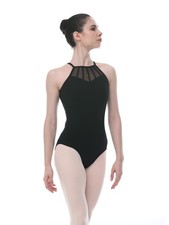 HighNeck Mesh Ballet Leotard 03D0218 CrissCross Back For Women Girls Dance