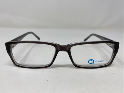 Modern Optical Visa BLACK/CRYSTAL 54-17-140 Full Rim Eyeglasses Frame PG20