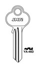 5X JMA YA-46d for X-TECH House door lock  key blank chrome easy to cutt