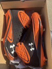Under Armour Team Yard III Mid ST Cleats Size 14 Black Orange NEW Other Baseball