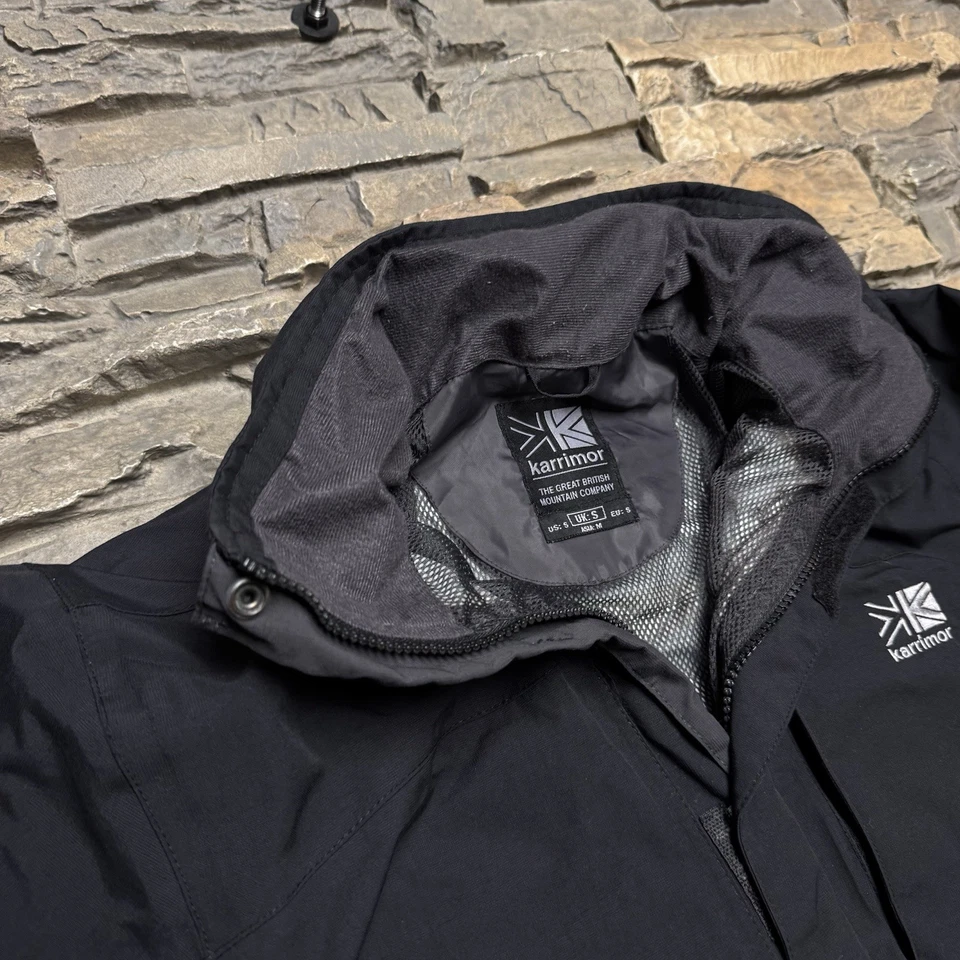 Chaqueta Karrimor Para Hombre Pequeña Negra Weathertite Impermeable Relleno Cremallera Exterior Esquí Foto 3 de 4