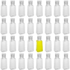 KEILEOHO 200 PCS Plastic Empty Bottles with Flip Cap, 1oz/30 ml Refillable