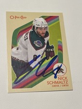 Nick Schmaltz Signed Card OPC O-PEE-CHEE JSA COA IP Autographed Auto Coyotes a