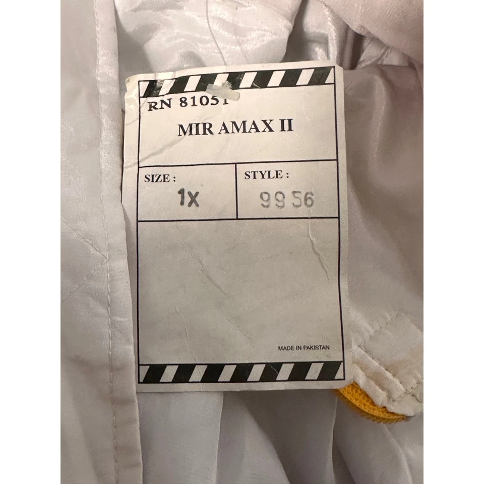 Chaqueta de Pista Vintage Miramax II XL Retro Colorblock Blanco Rojo Amarillo Foto 3 de 4
