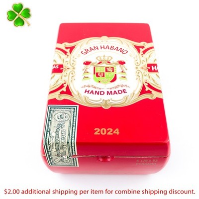 Gran Habano Pyramid #5 Corojo 2024 Empty Wood Cigar Box 7'' x 5.25'' x 3.5''