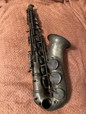 King Super 20 Alto Saxophone Eastlake Full Engraving Silver plate FOR PARTS