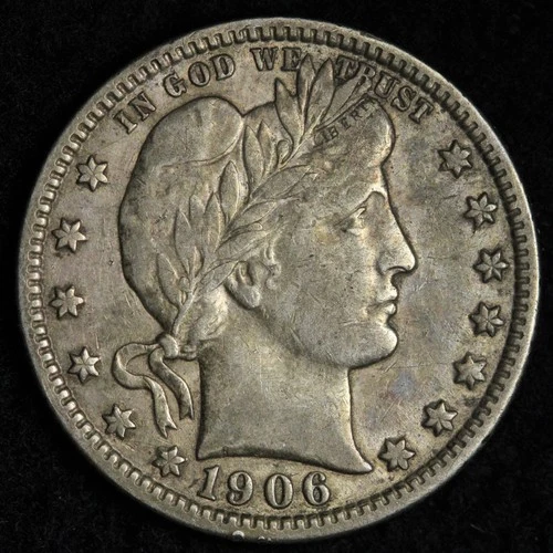 1906-D Barber Quarter — photo from another recent sale