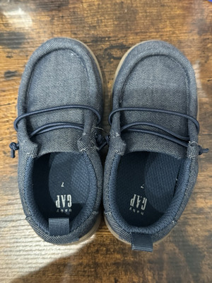 Baby GAP Moc Sneakers Chambray Toddler's Size 7