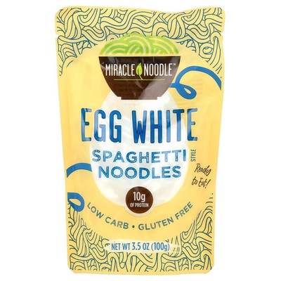 Spaghetti Style Noodles, Egg White, 3.5 oz (100 g)