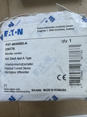 Eaton 236776 Fehlerstromschalter Pxf-40/4/003-A