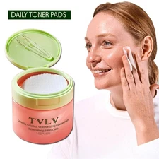 Korean Skincare Anti-Aging,Dark Spot&Wrinkle Cleaning Cotton Toner Pads