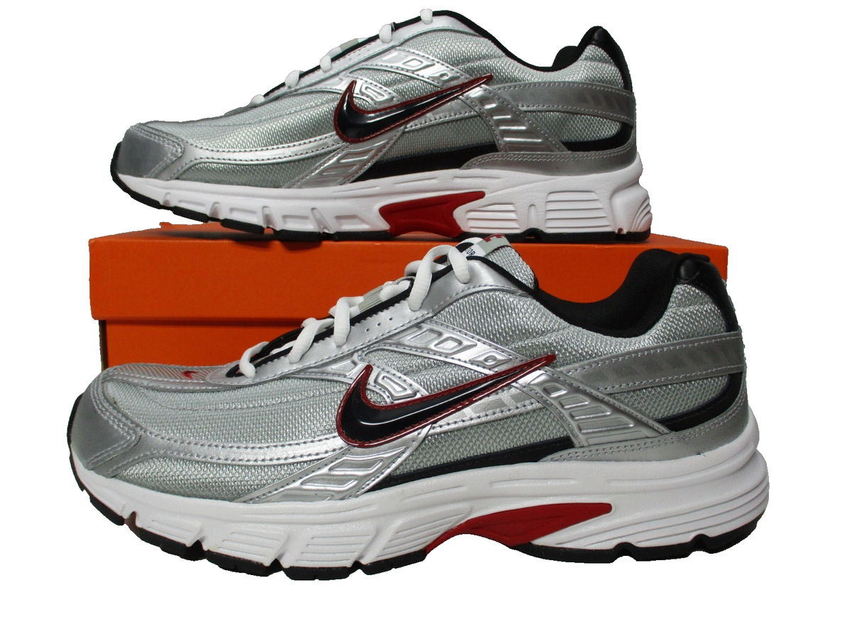 Nike Initiator Silver Black Running Athletic Shoes Sneakers 