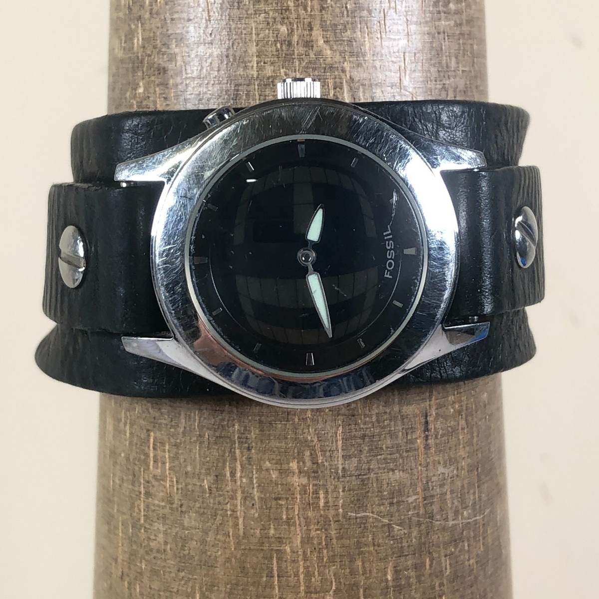 Fossil Big Tic Women JR-8162 Animated Leather Bund Strap Quartz