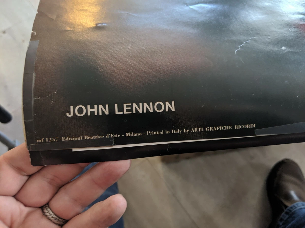 Rare John Lennon Rolling Stones Italian Poster