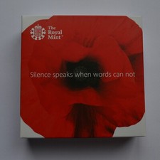 The Remembrance Day Royal Mint 2017 &pound;5 Five Pounds Silver Proof Coin  COA 2117