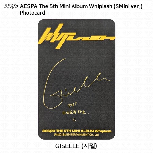 Aespa 5th Mini Album Whiplash Official Photocard Beat Speed Smini Limited ver - Picture 41 of 70