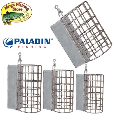 PALADIN Edelstahl Futterkörbe mit Wirbel - Futterkorb Feederkorb - 10g bis 140g