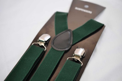 Xmas Christmas Red Green Candy Stripes Bow tie bowtie Green Elasitc Suspenders - Picture 7 of 18