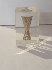 3D Pokal UEFA Europa League 45 mm TROPHY im ACRYLBLOCK