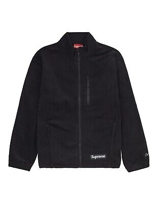 Supreme/Polartec Zip Fleece Jacket Medium Black New | eBay