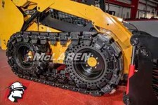 10" Wide Rubber Over the Tire Tracks for Skid Steer Loader by McLaren Industries