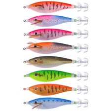 8PCS Glow Shrimp Lure Octopus Squid Jig Prawn Fishing Bait Saltwater 11cm/13.4g