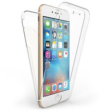 360° Front and Back Clear Full Gel Skin Case Cover For iPhone 14 13 12 11 8 7 6