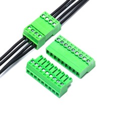 3.81mm Pitch Pluggable Screw Terminal Blocks Coupling Connectors Set of 10 Pairs