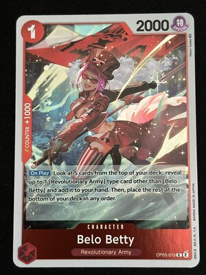 belo betty one piece tcg deck OP-015 - Awakening of the New Era - Card Game OP ENG Description coming soon... Belo Betty personal deck profile