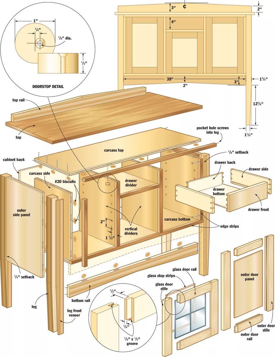 Versatile shop cabinets - FineWoodworking