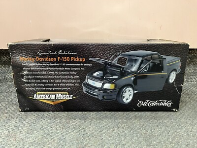 AMERICAN MUSCLE 1/18 SCALE FORD F-150 HARLEY DAVIDSON DIECAST