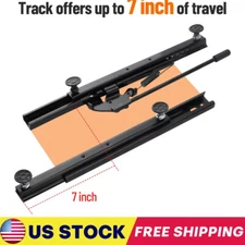 Seat Slider Kit with Hardware - Fits Go Kart, Cart, Bucket Seats - Black