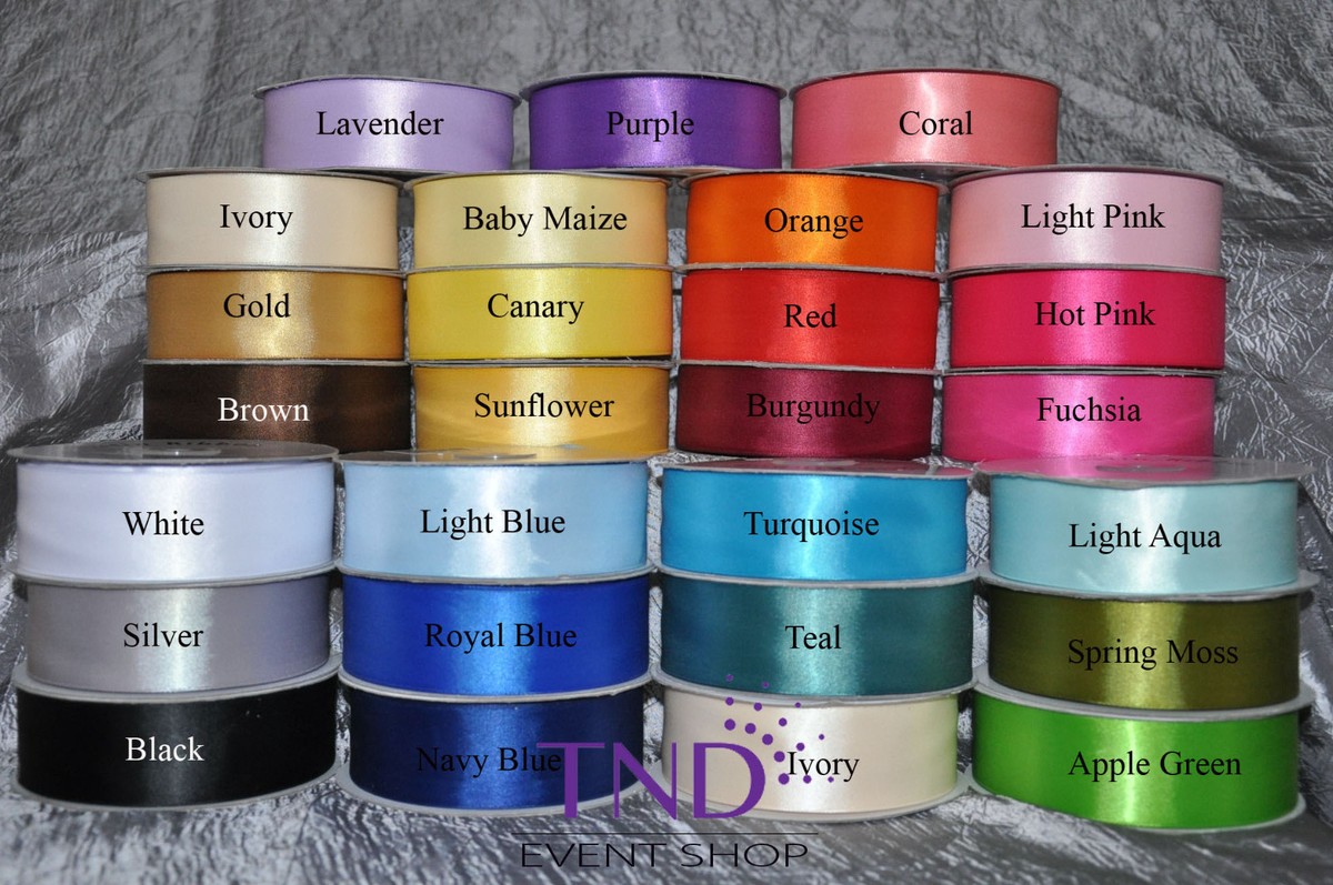 DOUBLE FACE SATIN RIBBONS 100% POLYESTER 1.5