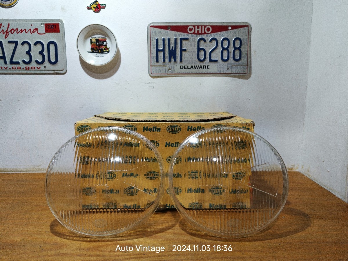 VW T2 Split Screen 1950-1967 Bus Hella 4466 - 4470 Headlight Glass