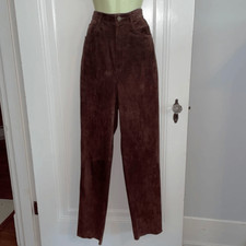 Vtg Scully brown suede leather pants