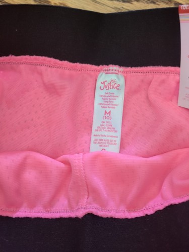 Justice Girls Mesh Dolphin Shorts BubbleGum Pink SZ Med 10) NWT 🌟FREE SHIPPING - Picture 5 of 10