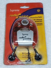Vintage 1990 Suprema Radio Action FM AutoScan Earphones Penlight NOS Electronics