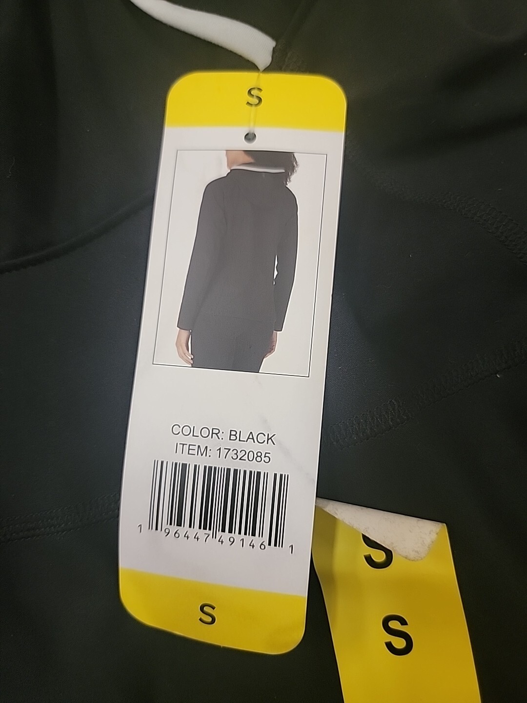 Felpa con cappuccio donna Fila girocollo attivo nera nuova con etichetta taglia small S