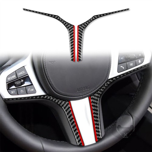 For BMW Z4 G28 2019-2022 Interior Steering Wheel Decorative Cover Carbon Fiber×2 - Picture 12 of 12