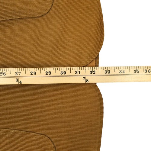 Pioneer Wear blazer western in velluto a coste da uomo taglia L bordo in pelle vintage 2 bottoni - Foto 6 di 18