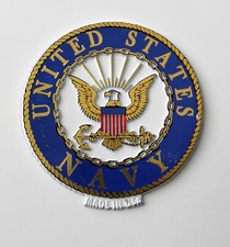 US Navy USN United States Fridge Magnet - Made in the USA 2 and 3/4 inches