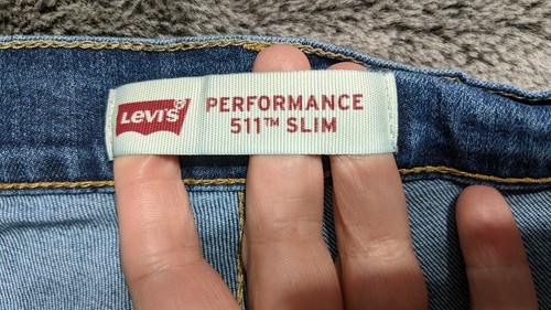 Levi’s 511 Performance Slim Straight Jean Youth Boys Size 16 (28x28) Medium Wash - Picture 3 of 10