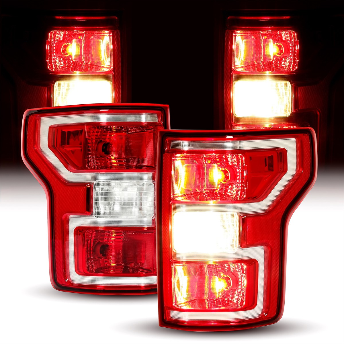 Fit For Ford F150 F-150 Pickup 2018 2019 2020 Brake Tail Lights Lamps Left+ Right