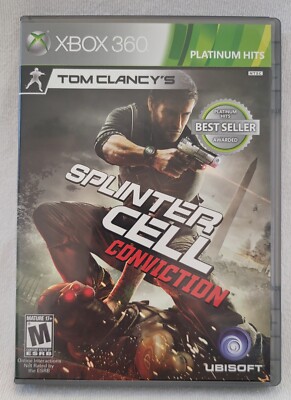 Tom Clancy's Splinter Cell: Conviction (Xbox 360, 2010) W/ Manual