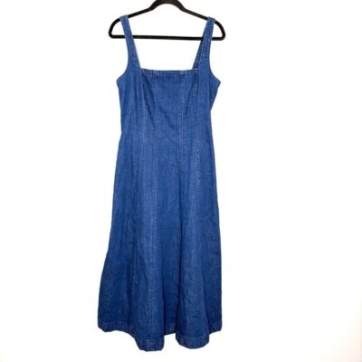 white christmas dresses Rautha Denim Mini Dress | Mid Wash | Womens main image 0