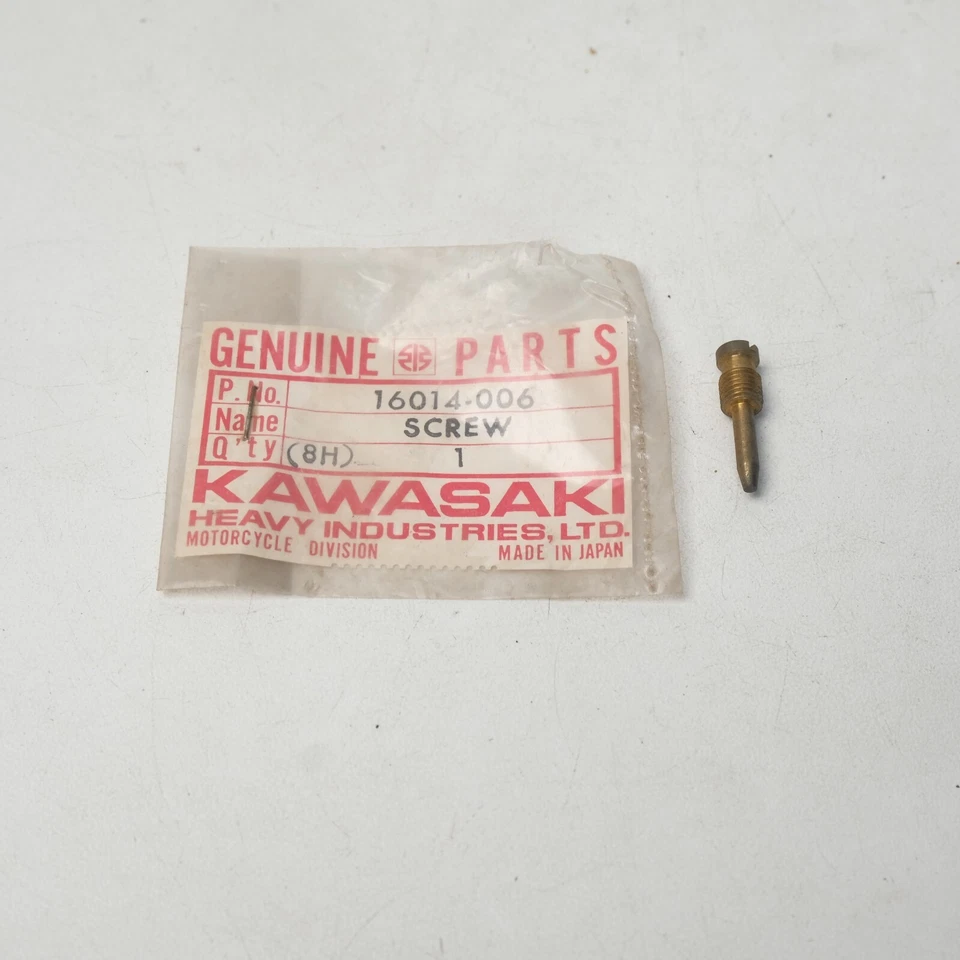 Tornillo de ajuste de carburador Kawasaki H1 H2 A1 A7 S1 S2 S3 F4 F5 F8 F11 F12MX KE KH fabricante de equipos originales Foto 3 de 4