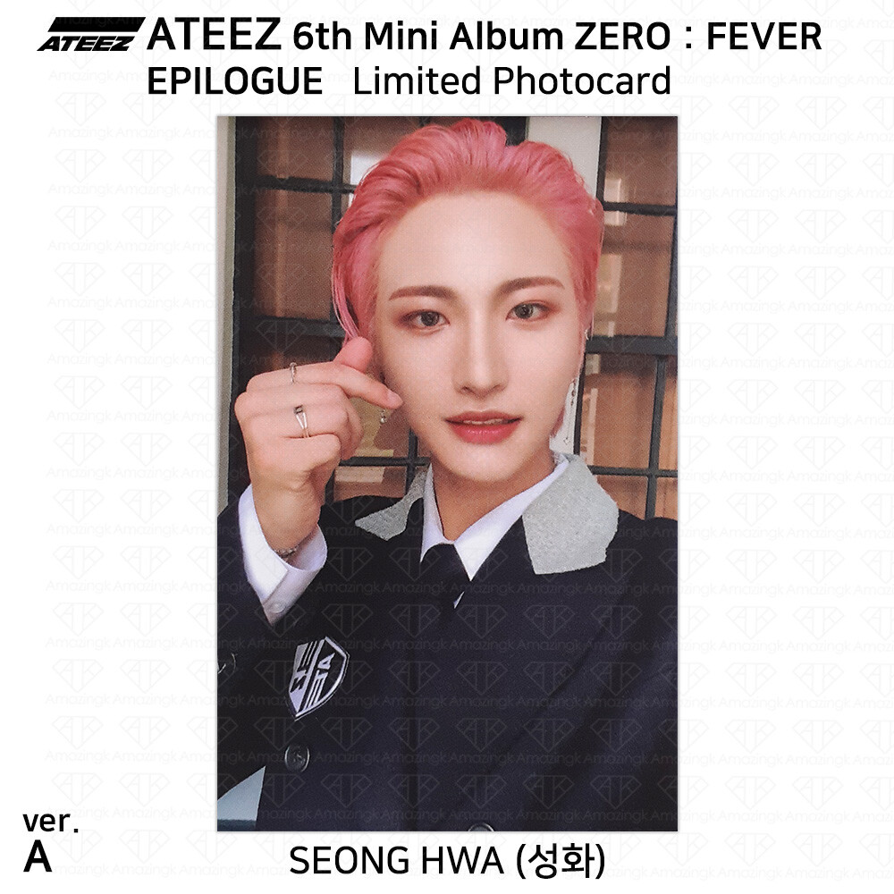 ATEEZ 8th Mini Album Zero Fever Epilogue Official Photocard Ver. A