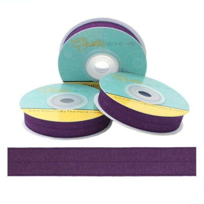 Deep Plum Fold Over Elastic 1'' (25mm) | Elastic by the Yard